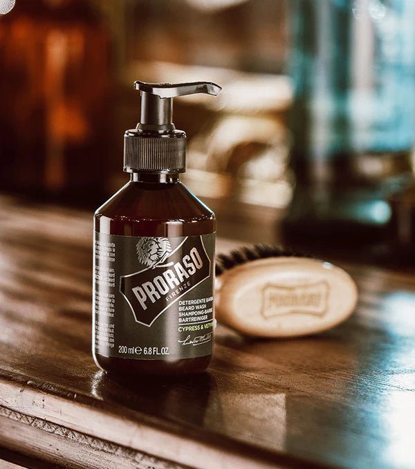 Beard Care Duo Box for Full or Long Beards: Cypress & Vetyver - Barbermarket - bundle set
