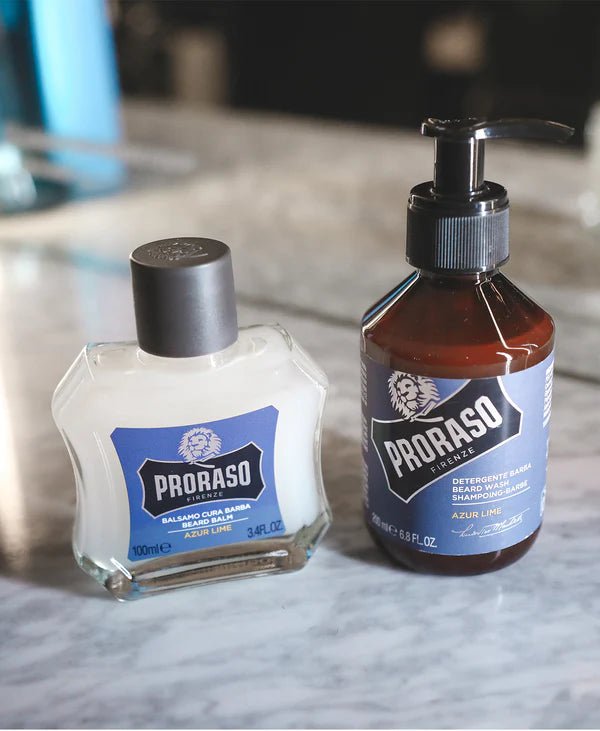 Beard Care Duo Box for New or Short Beards: Azur Lime - Barbermarket - bundle set