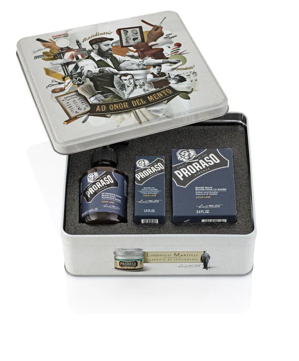 Beard Care Tin: Azur Lime - Barbermarket - bundle set