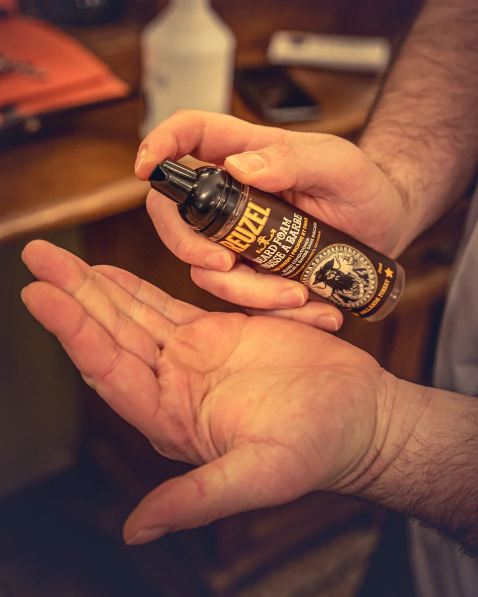 Clean & Fresh Beard Foam Quick Absorption Moisturizes Beard & Skin Deodorizes - Barbermarket - Beard and Shave