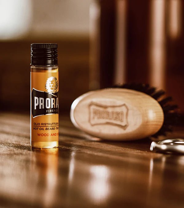 Hot Oil Beard Treatment: Wood & Spice - Barbermarket - BEARD OIL