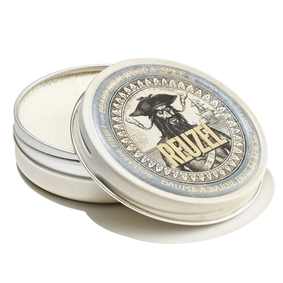 Wood & Spice Beard Balm Long - Lasting Hydration, Adds Fullness, Cedarwood & Clove - Barbermarket - Beard and Shave