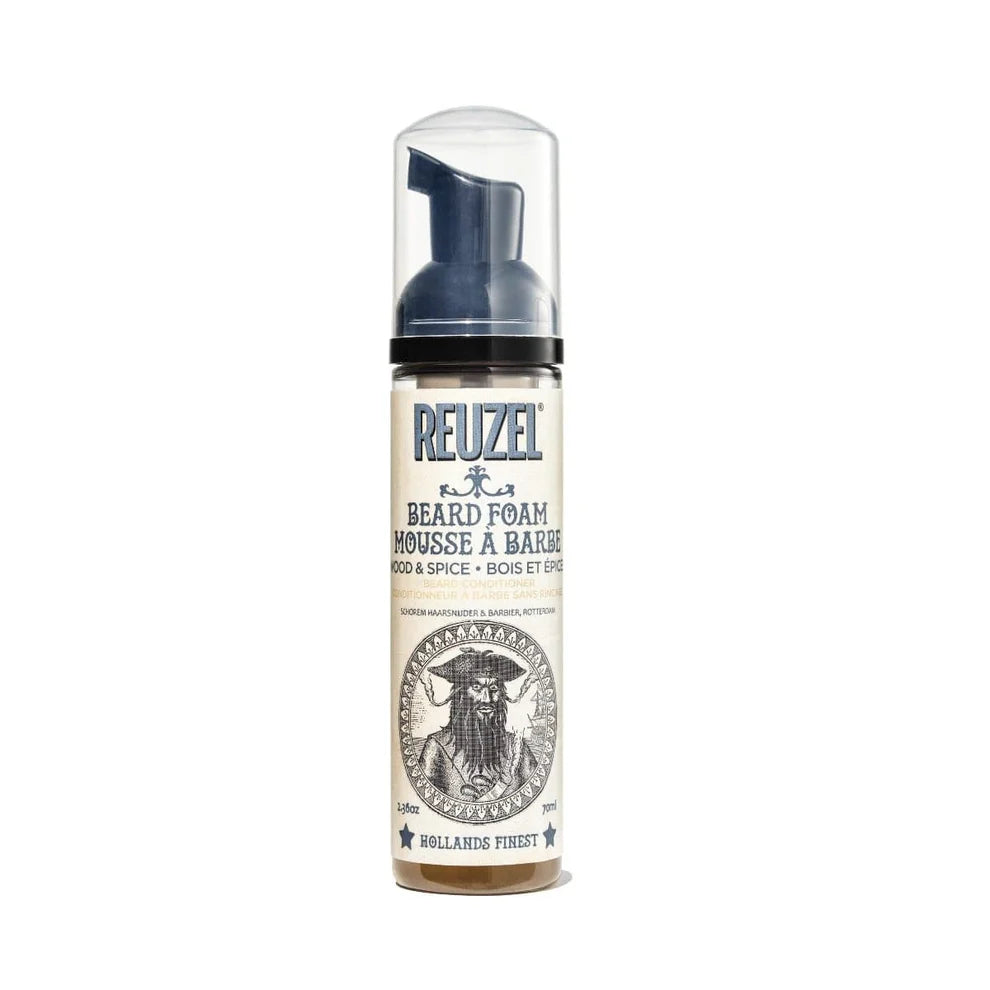 Wood & Spice Beard Foam Moisturizes Beard & Skin - Deodorizes - Cedarwood & Clove