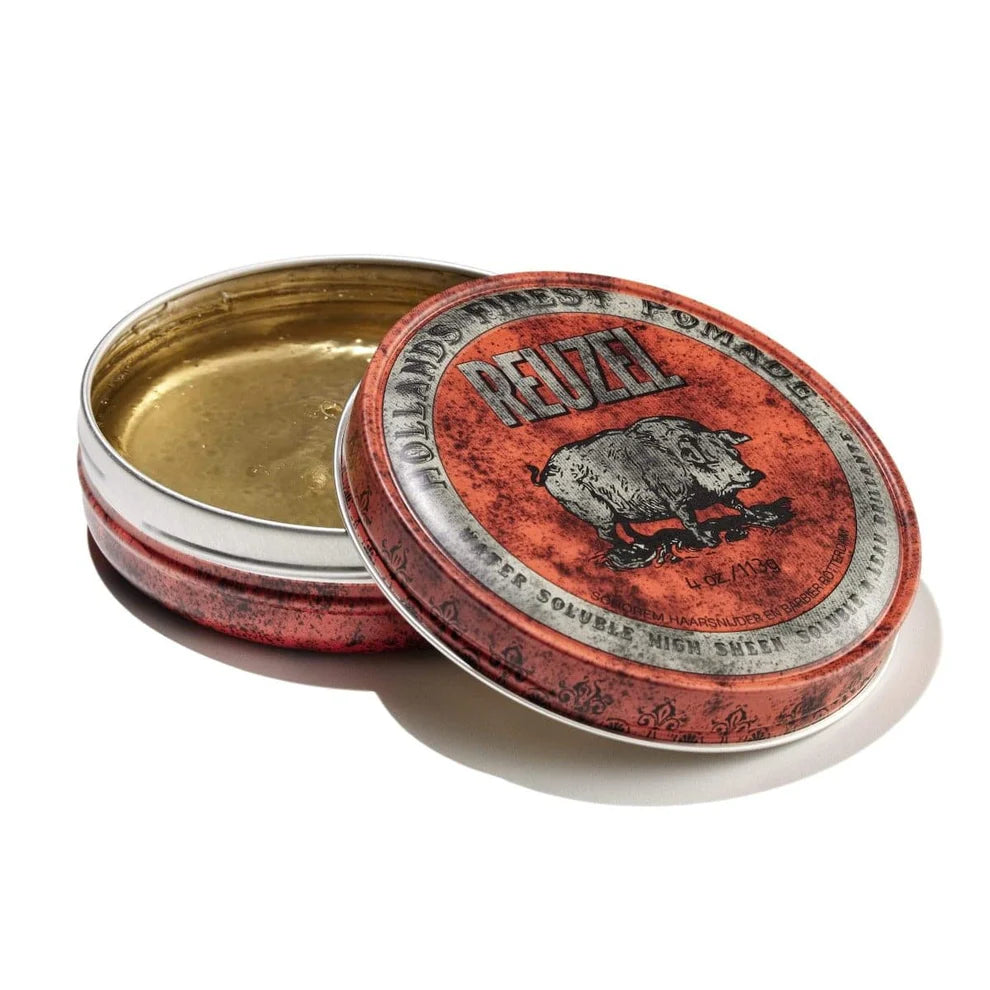 Red Pomade High Shine - Medium Hold - Ideal for All Hair Types