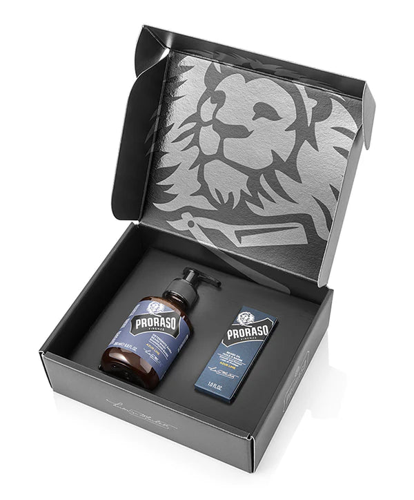 Beard Care Duo Box for Full or Long Beards: Azur Lime - Barbermarket - bundle set