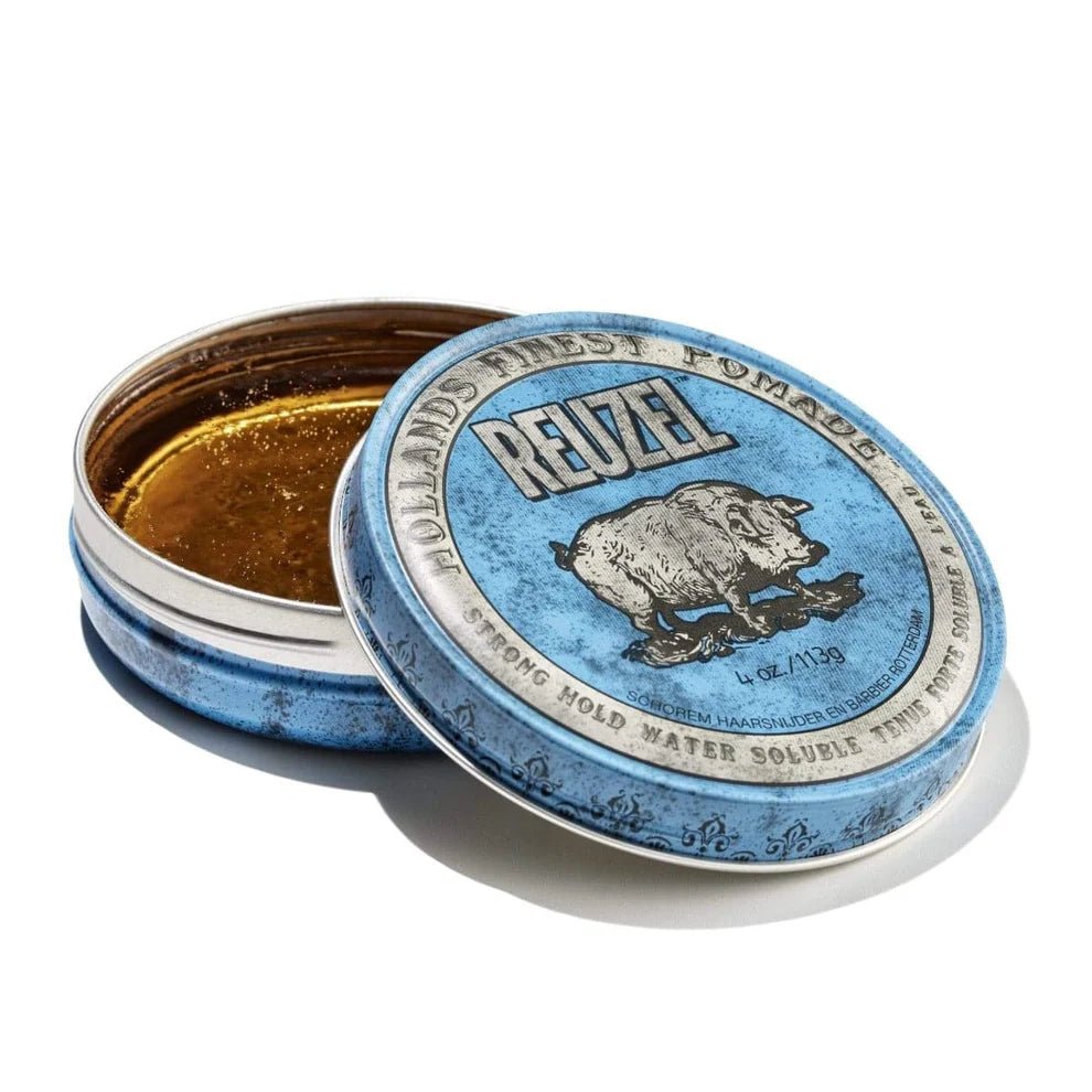 Blue Pomade High Shine - Strong Hold - Ideal for Thicker Textured Hair - Barbermarket - POMADE