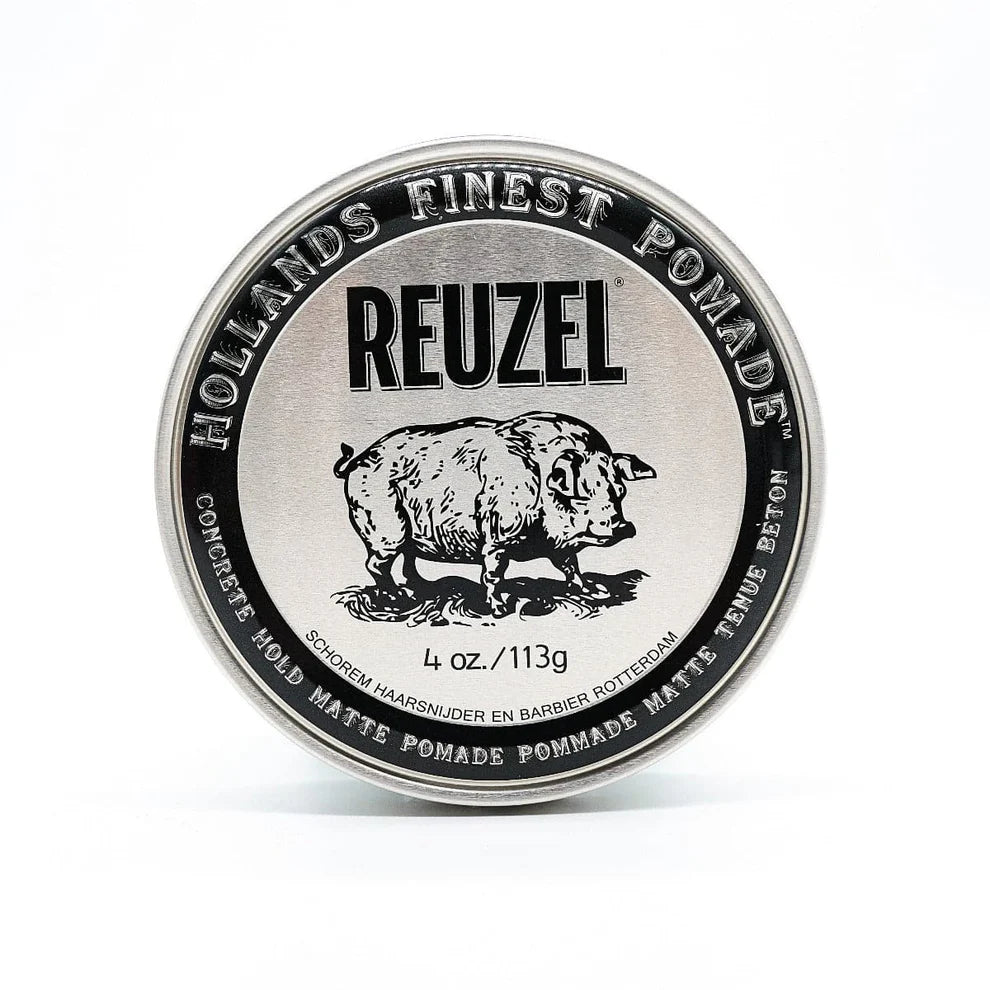 Concrete Hold Matte Pomade Adds Definition - Thickens & Texturizes - Strong/Flexible Hold - Barbermarket - POMADE
