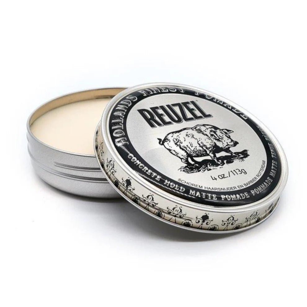 Concrete Hold Matte Pomade Adds Definition - Thickens & Texturizes - Strong/Flexible Hold - Barbermarket - POMADE