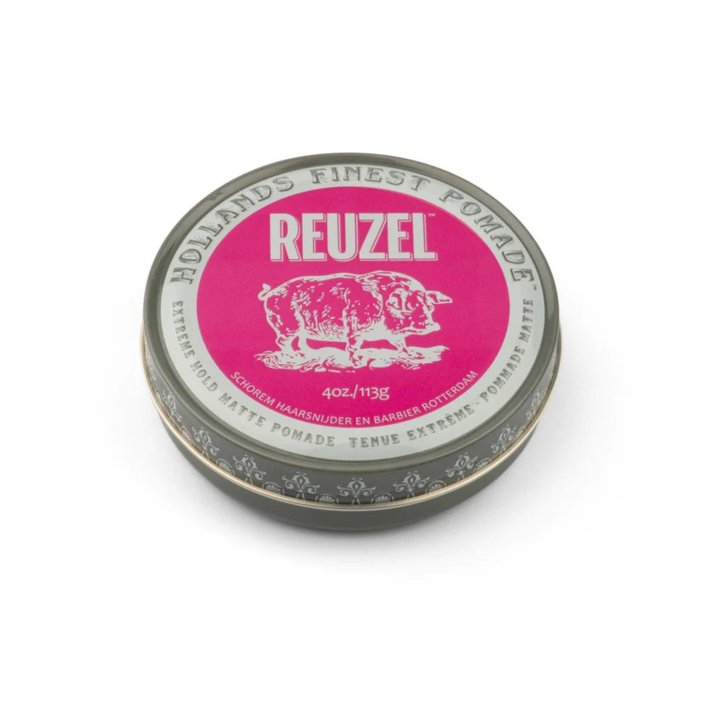 Pink Extreme Hold Matte Pomade EXTREME HOLD – NO SHINE – WATER SOLUBLE - Barbermarket - styling gel