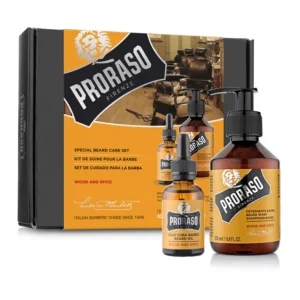 Proraso Beard Oil & Shampoo Beard Care Set – Wood & Spice